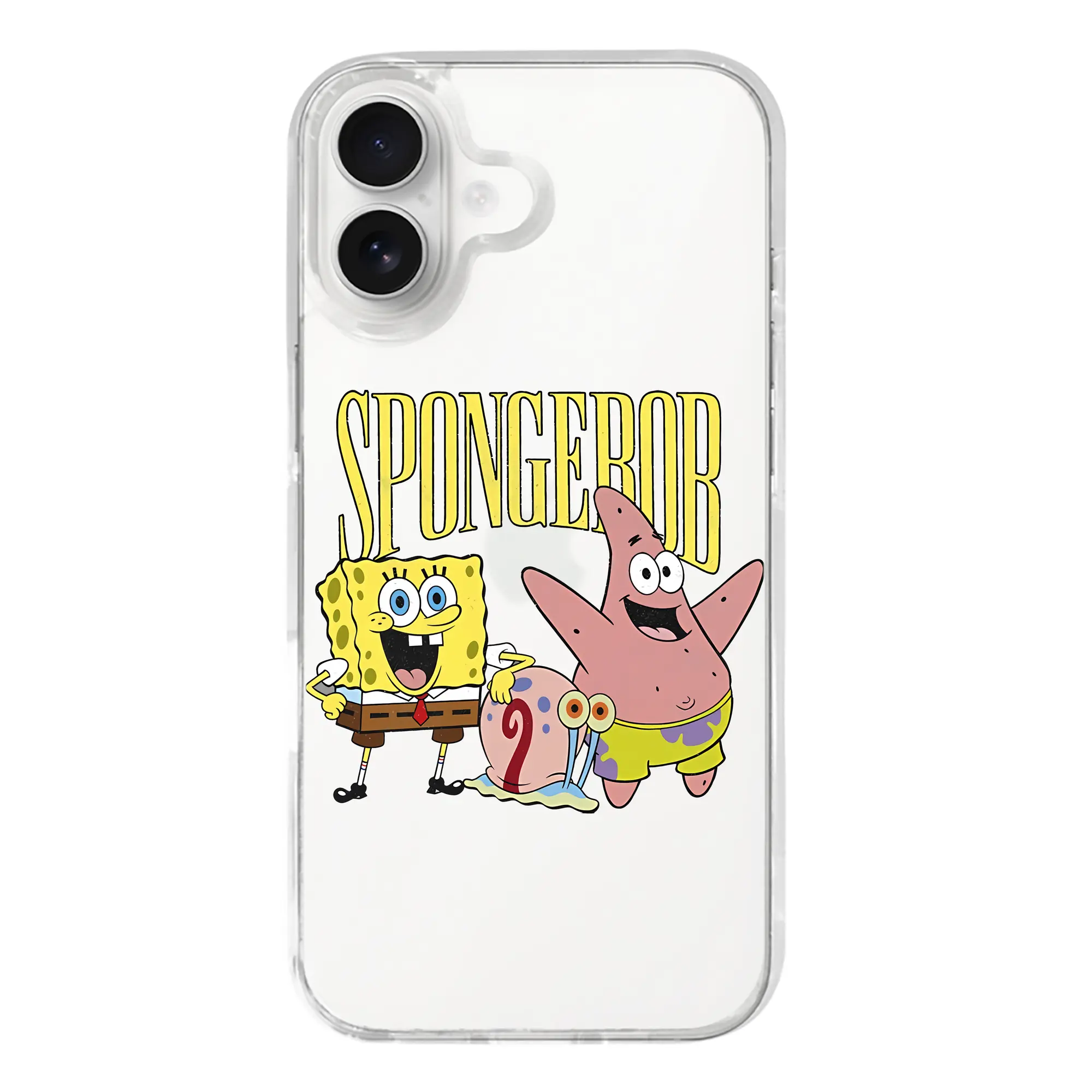 スポンジボブ グッズ カタツムリさん - iPhone 17シリーズ 透明スマホケース – 薄型・耐衝撃・精密フィット保護カバー